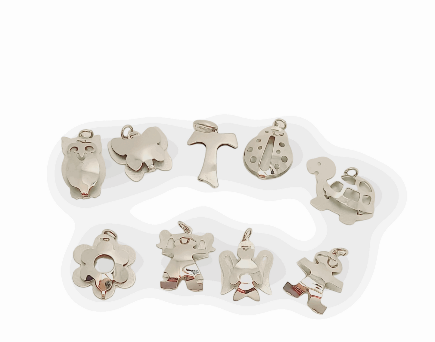 ciondoli per bomboniere in argento 925 made in Italy