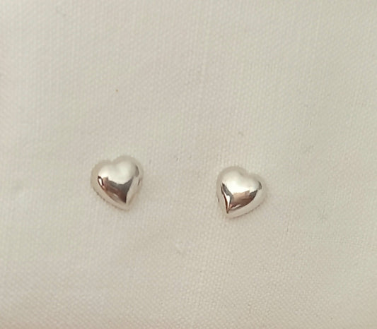 orecchini in argento 925 senza nickel a forma di cuore