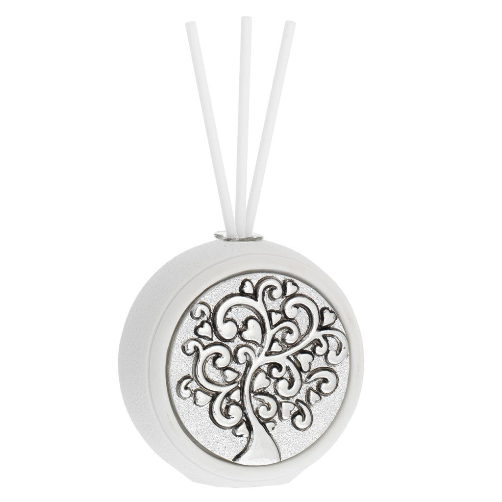 diffusore di profumo per casa bianco con albero della vita in silver-plated marca Bagutta 